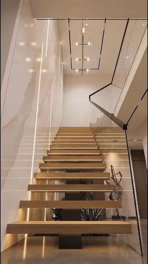 Los Angeles floating stair installation example 4
