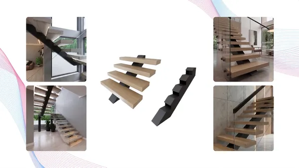 Seamless ARC beam staircase configuration
