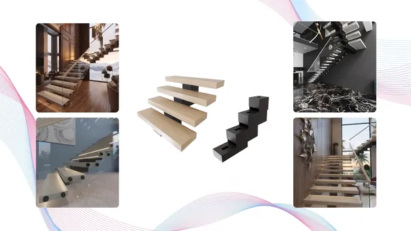 ZigZag ARC beam staircase configuration